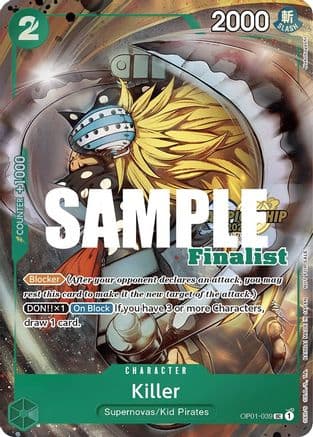 Killer (CS 2023 Top Players Pack) [Finalist] — One Piece Promotion Cards