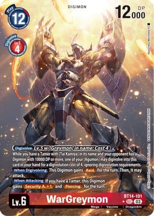 WarGreymon (Alternate Art) — Blast Ace