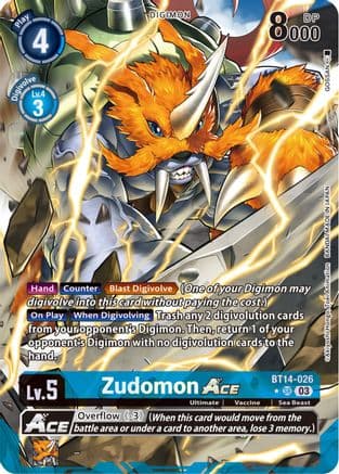 Zudomon ACE (Alternate Art) — Blast Ace