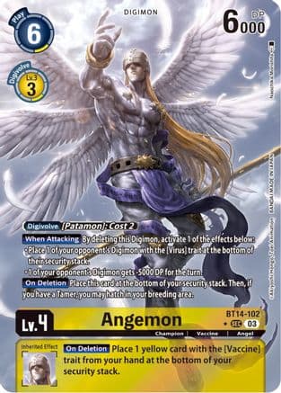 Angemon (Alternate Art) — Blast Ace Digimon Card Game card by Akiyoshi Hongo, Toei Animation