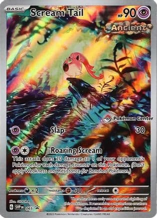 Scream Tail - 065 (Pokemon Center Exclusive) — SV: Scarlet & Violet Promo Cards Pokémon TCG card by GIDOORA