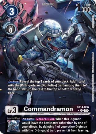 Commandramon (Alternate Art) — Blast Ace Digimon Card Game card by SAKURA/MAKI/WATANABE