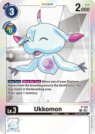 Ukkomon - P-123 (Tamer Party Pack -The Beginning- Ver. 2.0) — Digimon Promotion Cards