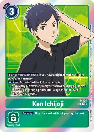 Ken Ichijoji - P-125 (Tamer Party Pack -The Beginning- Ver. 2.0) — Digimon Promotion Cards