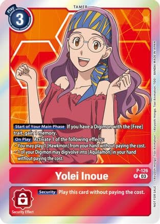 Yolei Inoue - P-126 (Tamer Party Pack -The Beginning- Ver. 2.0) — Digimon Promotion Cards