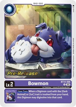 Bowmon — Blast Ace Pre-Release Cards
