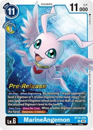 MarineAngemon — Blast Ace Pre-Release Cards