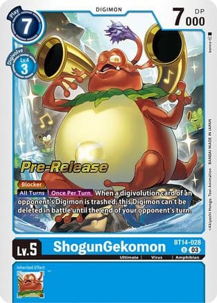 ShogunGekomon — Blast Ace Pre-Release Cards