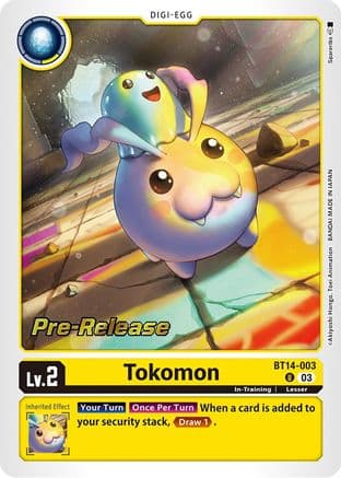 Tokomon — Digimon Card Game card