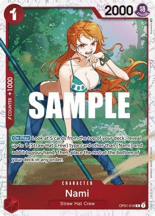 Nami - OP01-016 (Ultra Deck: The Three Captains) — One Piece Promotion Cards