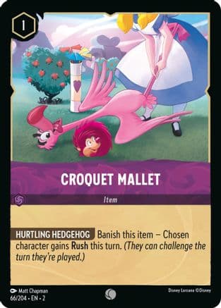Croquet Mallet — Rise of the Floodborn Disney Lorcana card by Matt Chapman