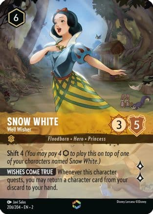 Snow White - Well Wisher (Enchanted) — Disney Lorcana card