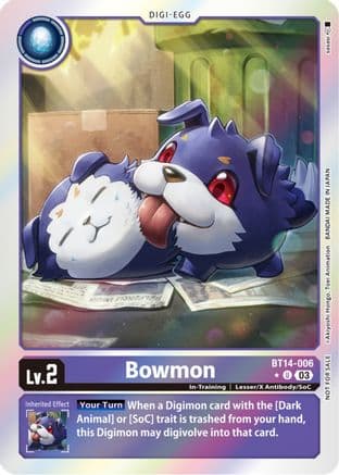 Bowmon (Blast Ace Box Promotion Pack) — Blast Ace Digimon Card Game card by Akiyoshi Hongo, Toei Animation