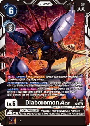 Diaboromon ACE - P-114 (3rd Anniversary Survey Pack) — Digimon Promotion Cards