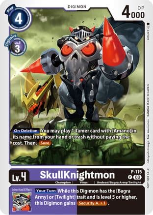 SkullKnightmon - P-115 (3rd Anniversary Survey Pack) — Digimon Promotion Cards
