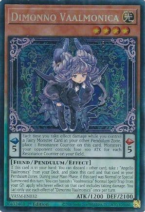 Dimonno Vaalmonica (CR) — Valiant Smashers Yu-Gi-Oh! card by Shizu River