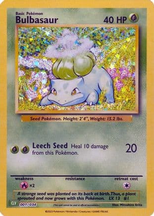 Bulbasaur — Pokémon TCG card