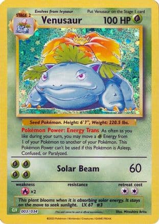 Venusaur — Pokémon TCG card