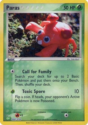Paras — Trading Card Game Classic Pokémon TCG card by Mizue