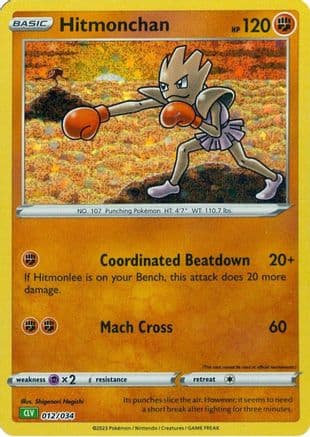 Hitmonchan — Trading Card Game Classic Pokémon TCG card by Shigenori Negishi