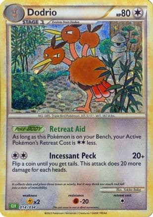 Dodrio — Trading Card Game Classic Pokémon TCG card by Yukiko Baba
