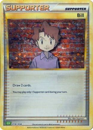Bill (CLV) — Trading Card Game Classic Pokémon TCG card by Ken Sugimori