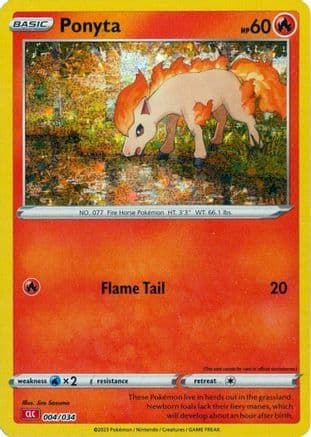 Ponyta — Trading Card Game Classic Pokémon TCG card by Misa Goro Sumino