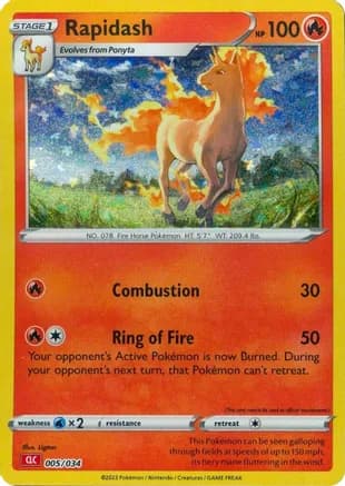 Rapidash — Trading Card Game Classic