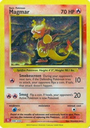 Magmar — Trading Card Game Classic Pokémon TCG card by Mitsuhiro Arita
