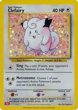 Clefairy — Trading Card Game Classic Pokémon TCG card by Ken Sugimori