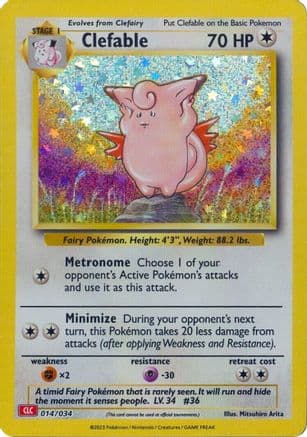 Clefable — Trading Card Game Classic Pokémon TCG card by Mitsuhiro Arita