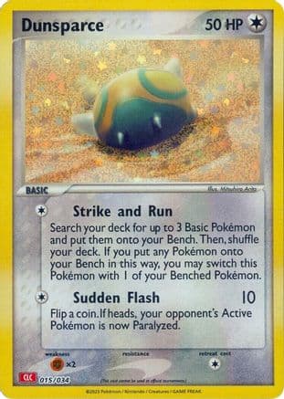 Dunsparce — Trading Card Game Classic Pokémon TCG card by Mitsuhiro Arita