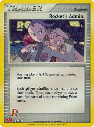 Rocket's Admin. (CLC) — Trading Card Game Classic Pokémon TCG card by Ken Sugimori