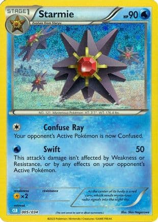 Starmie — Trading Card Game Classic Pokémon TCG card by Pokemon Rumble
