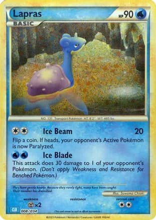 Lapras — Trading Card Game Classic Pokémon TCG card by Kagemaru Himeno