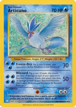 Articuno — Trading Card Game Classic Pokémon TCG card by Mitsuhiro Arita