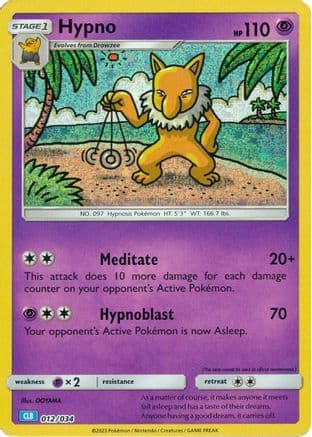 Hypno — Trading Card Game Classic Pokémon TCG card by OOYAMA