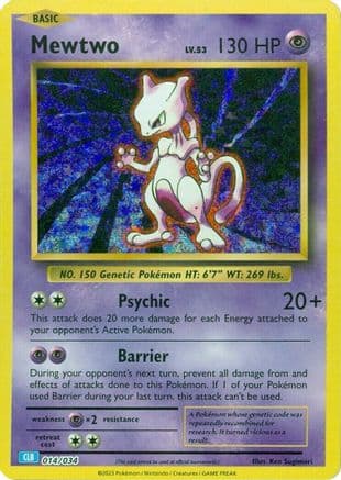 Mewtwo — Pokémon TCG card