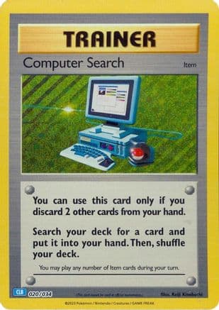 Computer Search (CLB) — Trading Card Game Classic Pokémon TCG card by Keiji Kinebuchi