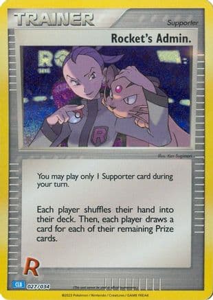 Rocket's Admin. (CLB) — Trading Card Game Classic Pokémon TCG card by Ken Sugimori