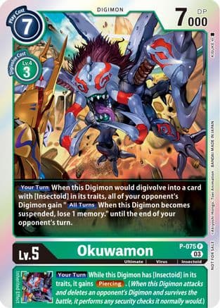 Okuwamon (Winner Pack -Blast Ace-) — Digimon Promotion Cards