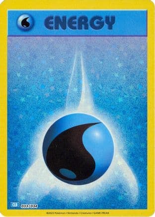 Basic Water Energy — Trading Card Game Classic