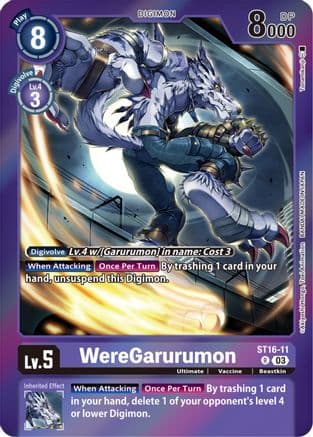 WereGarurumon (Gift Box 2023) — Digimon Card Game card