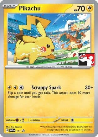 Pikachu - 101 — SV: Scarlet & Violet Promo Cards Pokémon TCG card by Jiro Sasumo