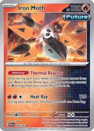 Iron Moth - 028/182 (Cosmos Holo) — Miscellaneous Cards & Products