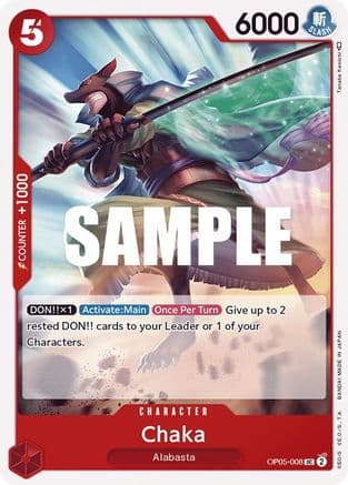 Chaka — Awakening of the New Era One Piece Card Game card by Tanaka Kenichi