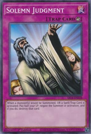 Solemn Judgment — Yu-Gi-Oh! card