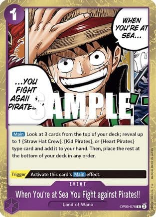 When You're at Sea You Fight against Pirates!! — Awakening of the New Era