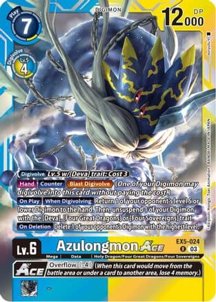 Azulongmon ACE — Animal Colosseum Digimon Card Game card by Akiyoshi Honga