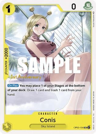 Conis — Awakening of the New Era: 1st Anniversary Tournament Cards One Piece Card Game card by Koushi Rokushiro
